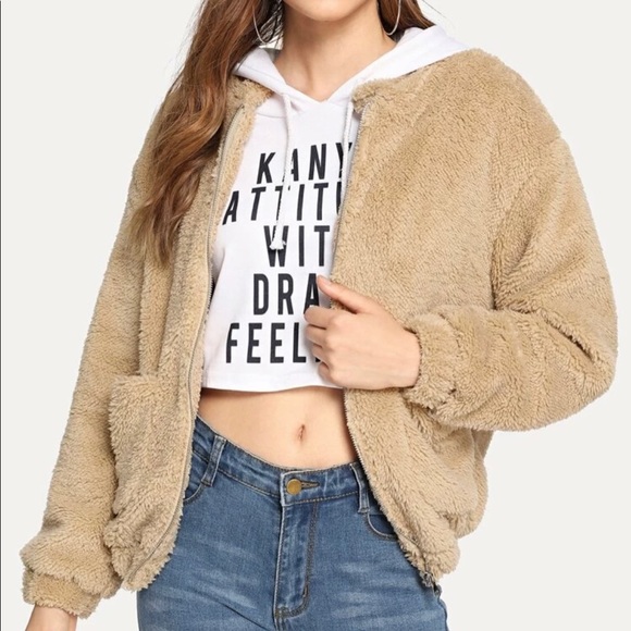 SHEIN Jackets & Blazers - SHEIN Teddy Jacket